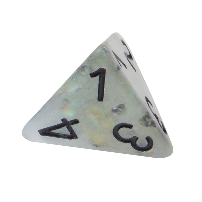 Frosted Mermaid Kelp Resin 7pc Dice Set | Rollacrit