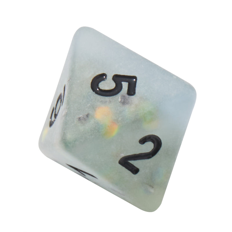 Frosted Mermaid Kelp Resin 7pc Dice Set | Rollacrit
