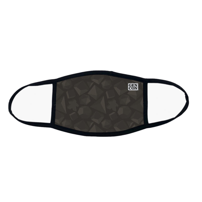 Gen Con Gray Dice Face Mask | Rollacrit