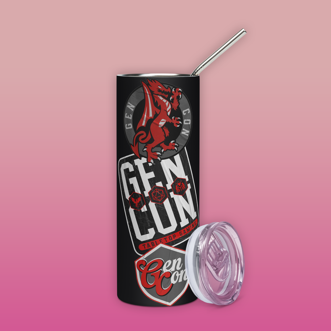 Gen Con Sticker Stainless Steel Tumbler | Rollacrit