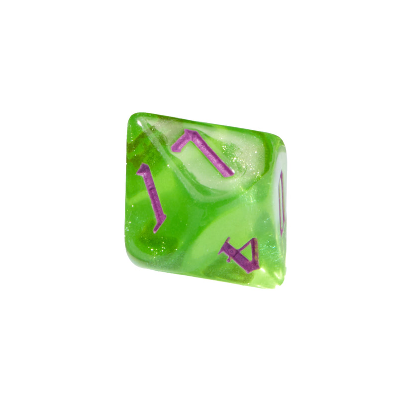 Magical Boarding School Green Acrylic 7pc Dice Set | Rollacrit