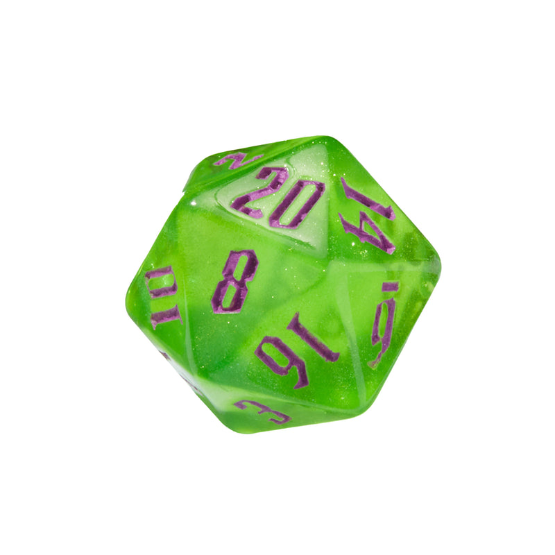 Magical Boarding School Green Acrylic 7pc Dice Set | Rollacrit