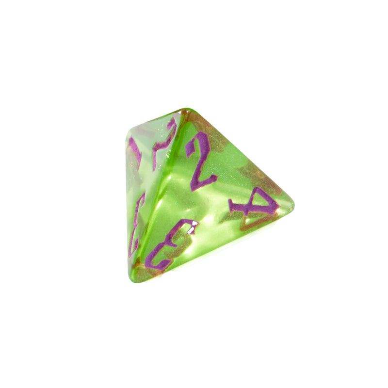 Magical Boarding School Green Acrylic 7pc Dice Set | Rollacrit