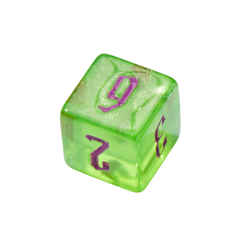 Magical Boarding School Green Acrylic 7pc Dice Set | Rollacrit