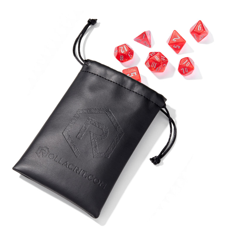Magical Boarding School Red Acrylic 7pc Dice Set | Rollacrit