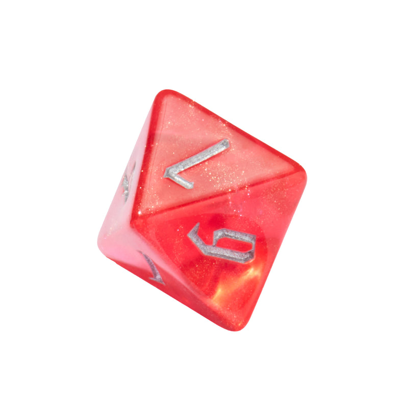 Magical Boarding School Red Acrylic 7pc Dice Set | Rollacrit