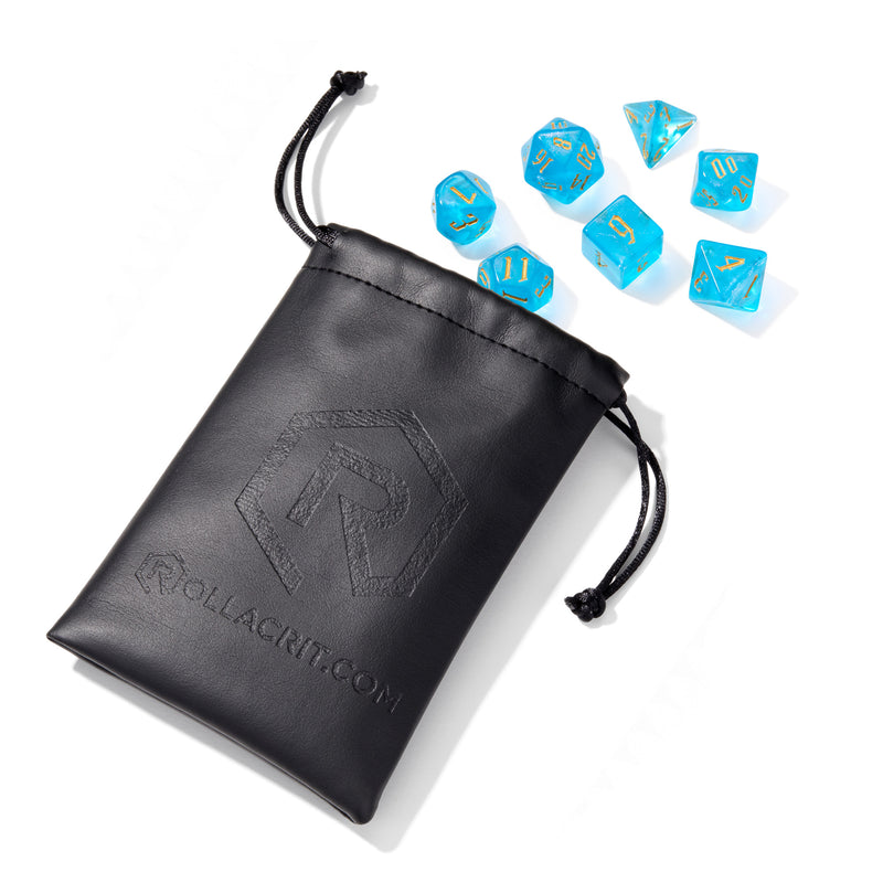 Magical Boarding School Sky Blue Acrylic 7pc Dice Set | Rollacrit