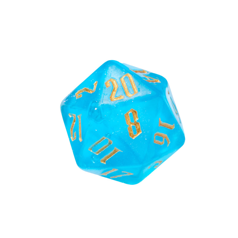 Magical Boarding School Sky Blue Acrylic 7pc Dice Set | Rollacrit