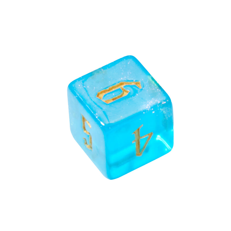 Magical Boarding School Sky Blue Acrylic 7pc Dice Set | Rollacrit
