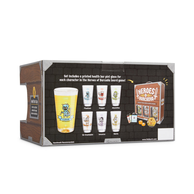 Heroes of Barcadia Base Game Glass Set | Rollacrit