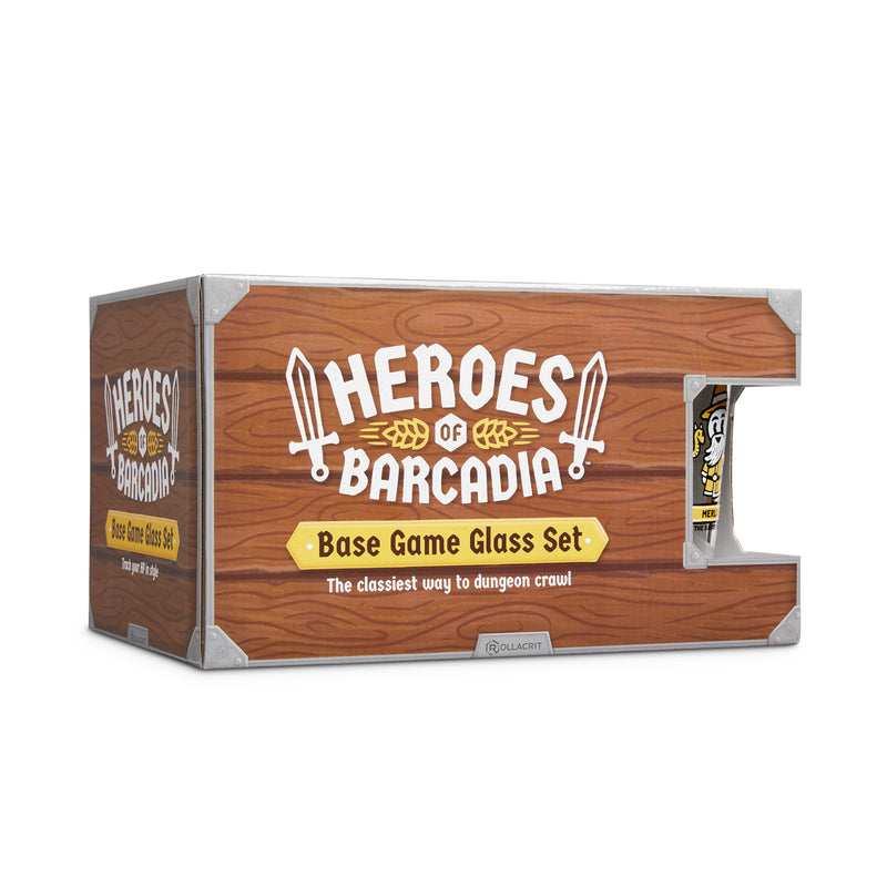 Heroes of Barcadia Base Game Glass Set | Rollacrit
