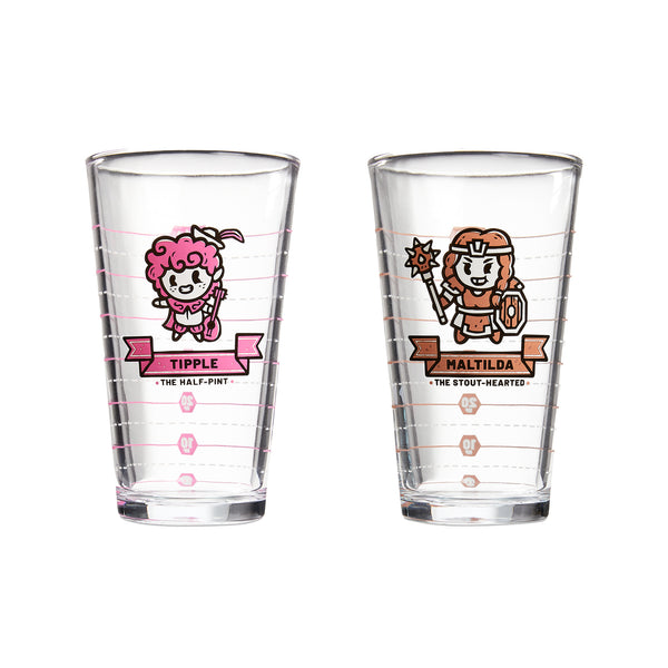 Heroes of Barcadia Party Pack Glass Set | Rollacrit
