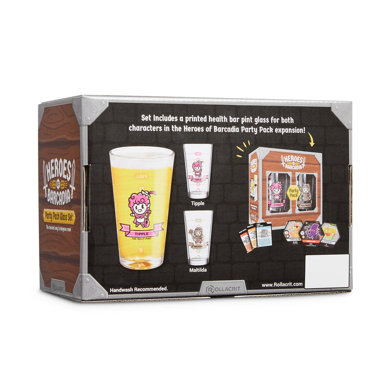 Heroes of Barcadia Party Pack Glass Set | Rollacrit
