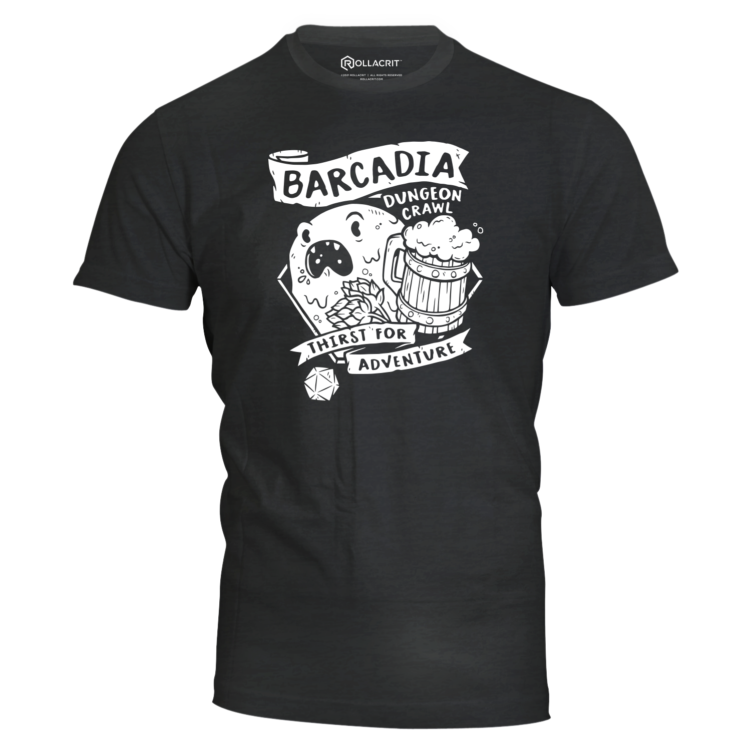 Barcadia Dungeon Crawl T-Shirt | Rollacrit