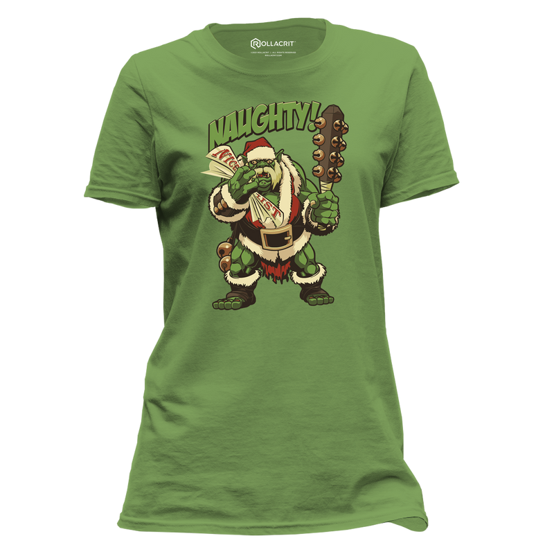 Holiday Naughty Ogre Femme T-Shirt | Rollacrit