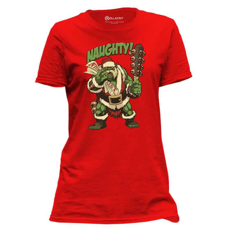Holiday Naughty Ogre Femme T-Shirt | Rollacrit