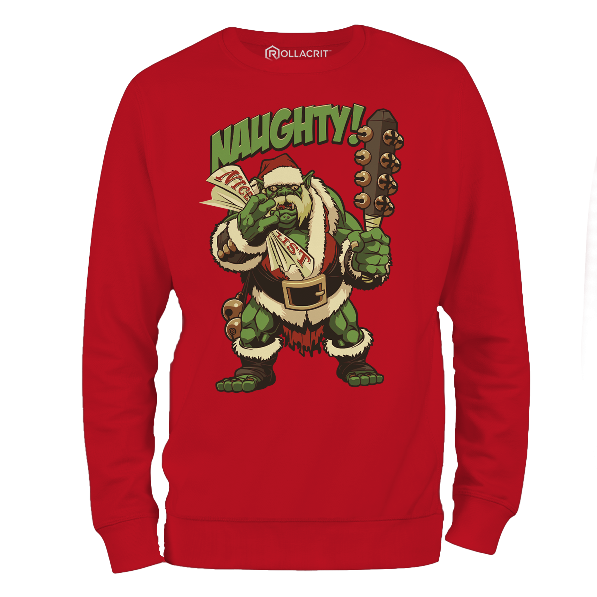 Holiday Naughty Ogre Sweatshirt | Rollacrit