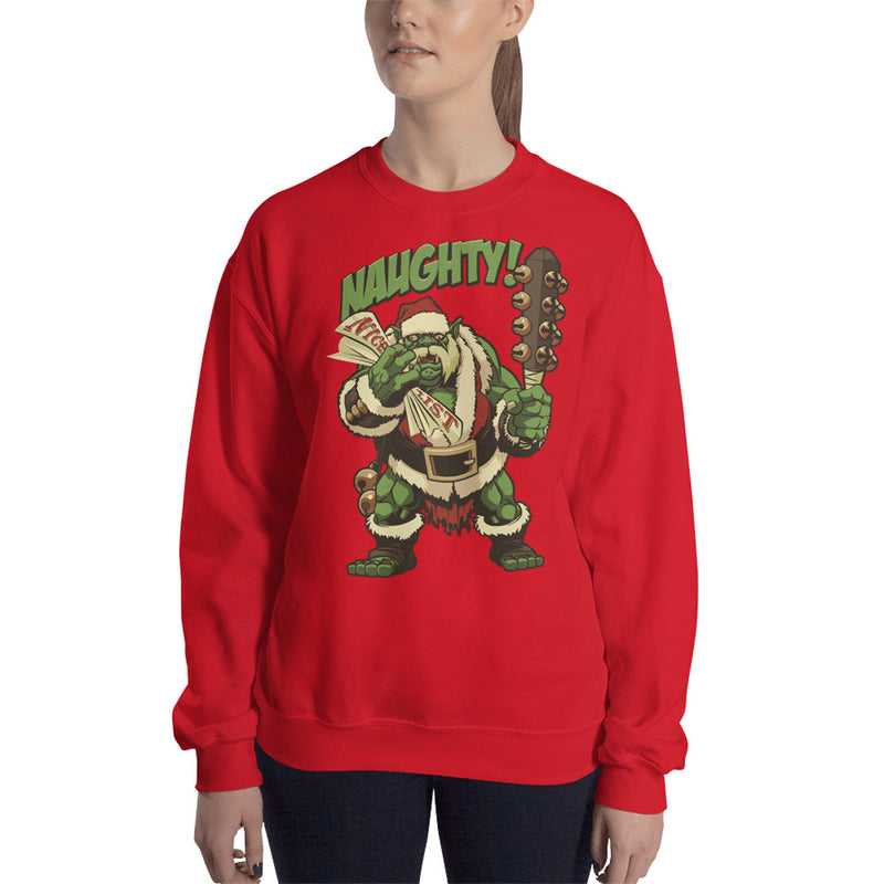 Holiday Naughty Ogre Sweatshirt | Rollacrit