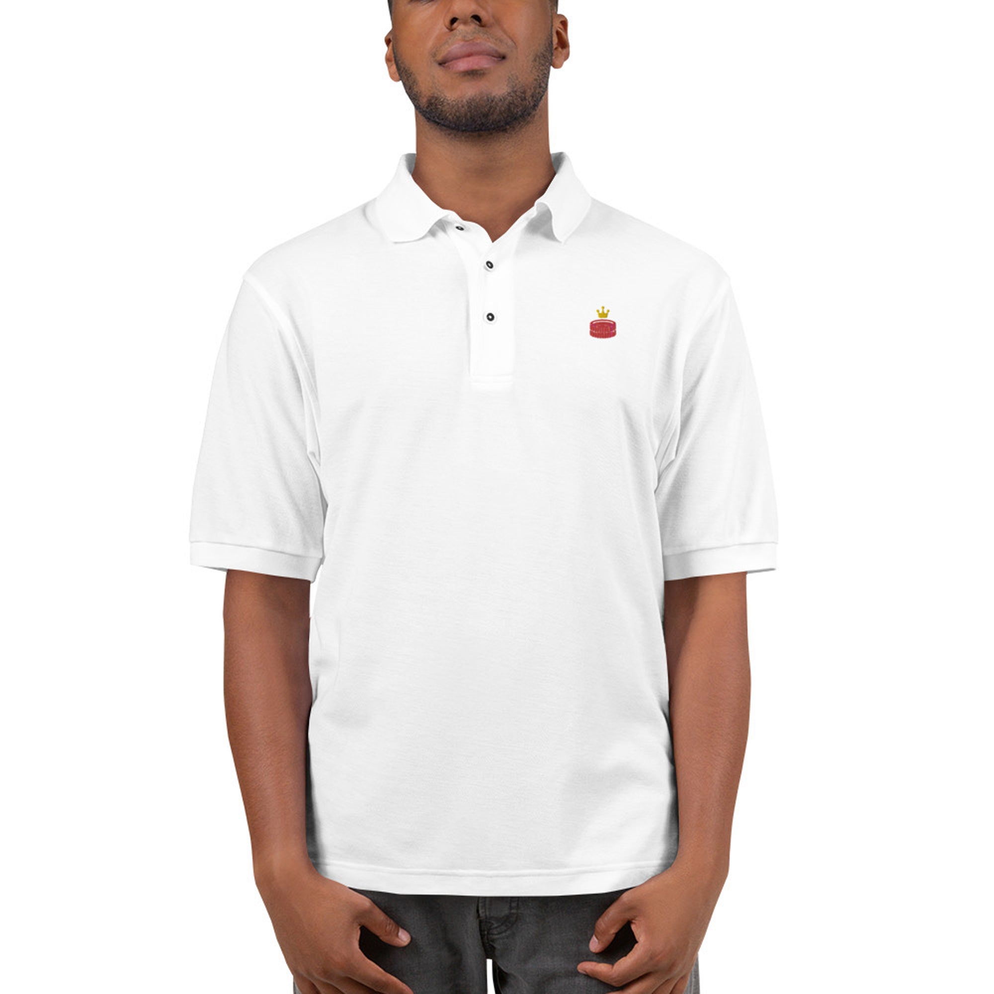 King Me Embroidered Polo | Rollacrit