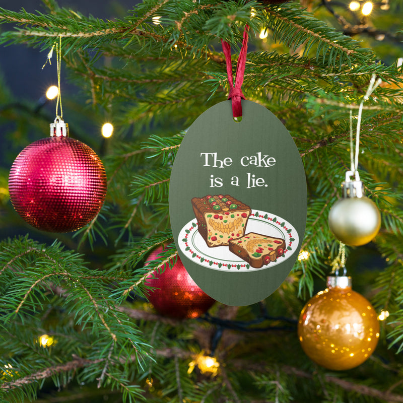 Mimic Fruitcake Wooden Ornament Magnet | Rollacrit