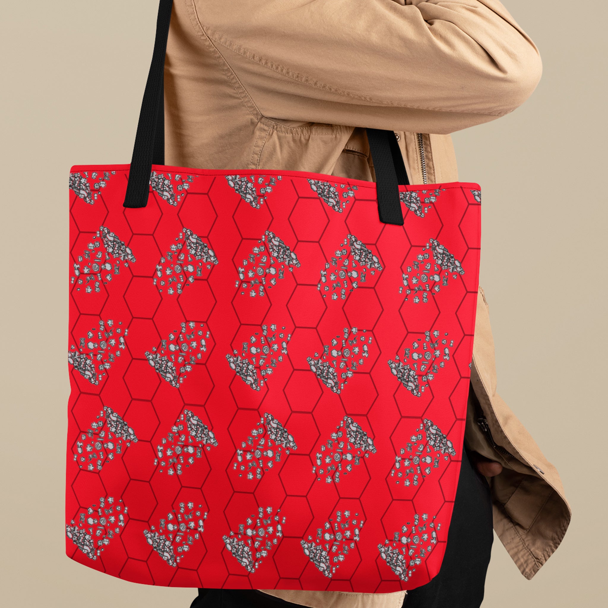 Crit Falls Apart Hex Tote Bag