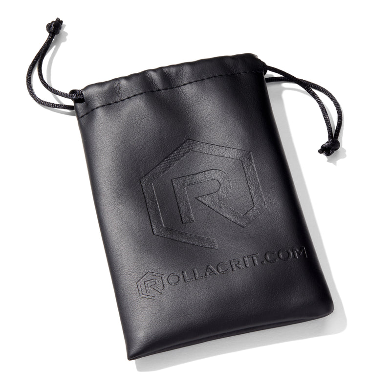 Black Vegan Leather Rollacrit Dice Bag | Rollacrit