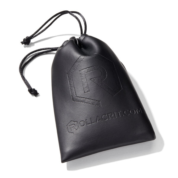 Black Vegan Leather Rollacrit Dice Bag | Rollacrit