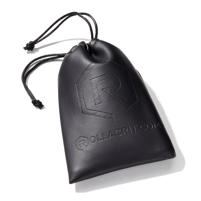 Black Vegan Leather Rollacrit Dice Bag | Rollacrit