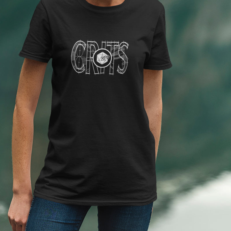 RPG Crits Fitted T-Shirt | Rollacrit