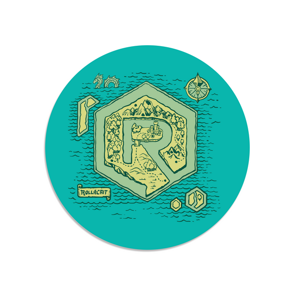 Rollacrit Island Sticker | Rollacrit