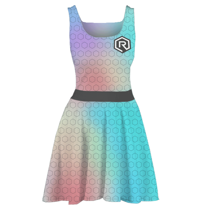 Rollacrit Hex Rainbow Skater Dress | Rollacrit