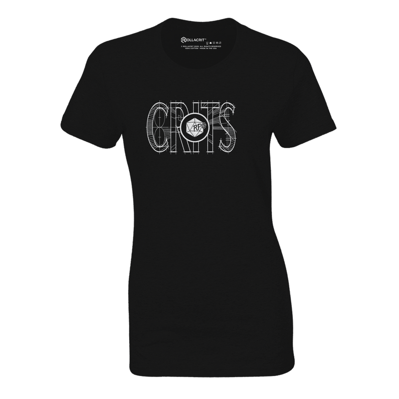 RPG Crits Fitted T-Shirt | Rollacrit