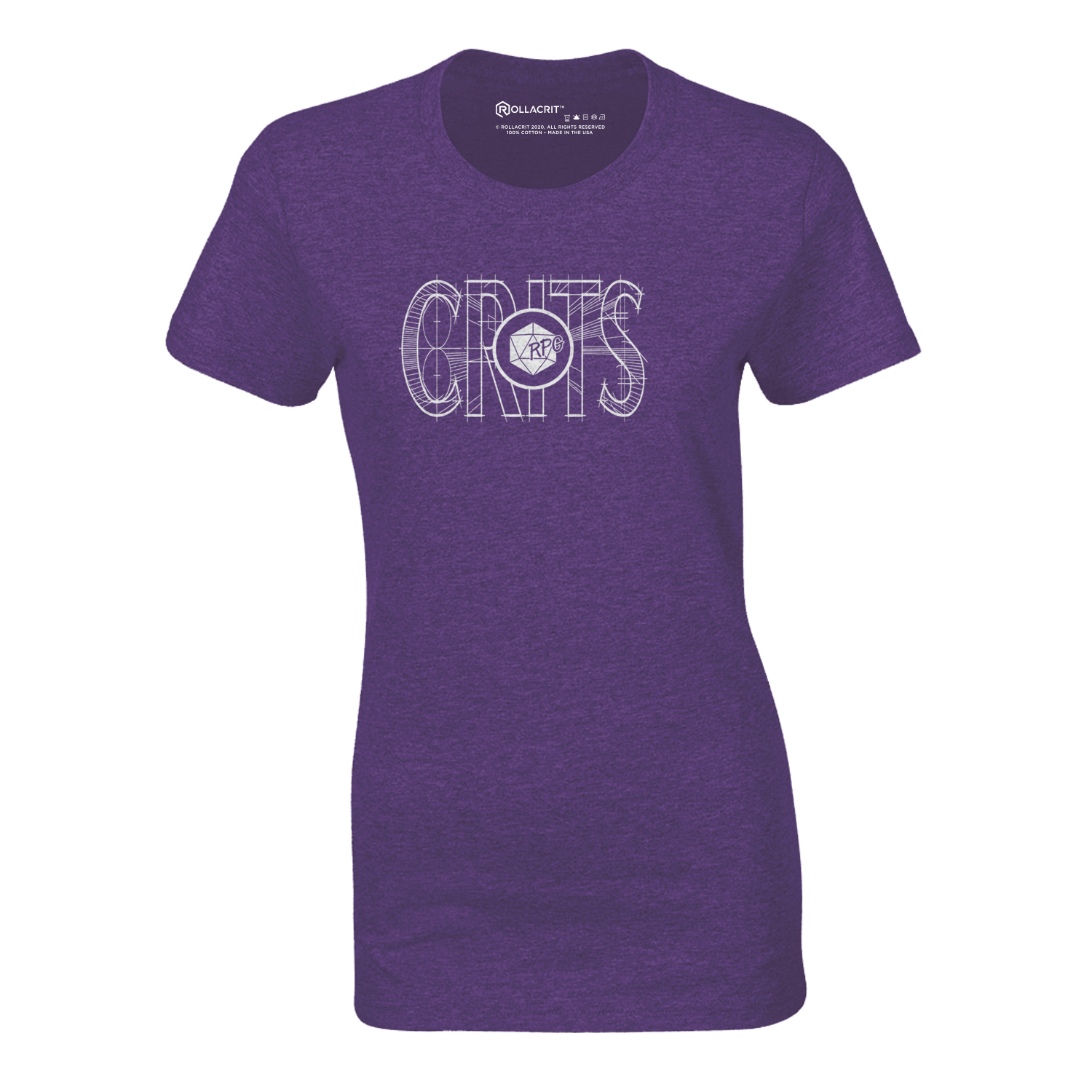 RPG Crits Fitted T-Shirt | Rollacrit