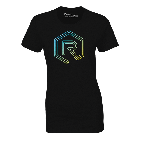 Neon Sign Rollacrit Logo Fitted T-shirt | Rollacrit