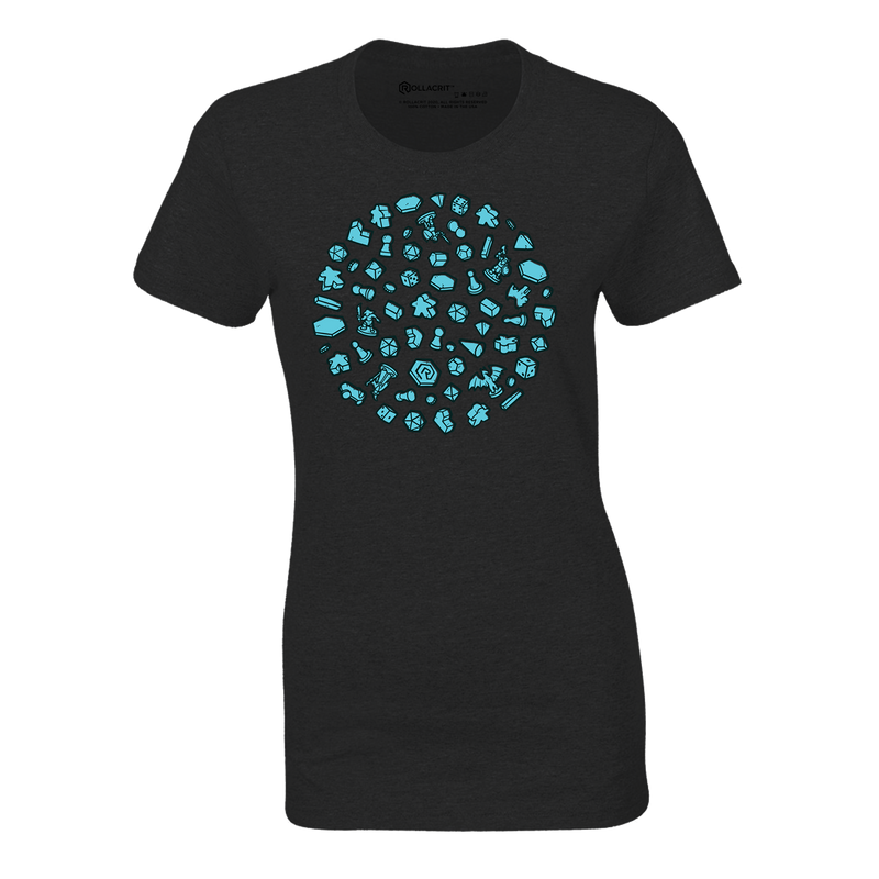 Circle of Crit Fitted T-shirt | Rollacrit