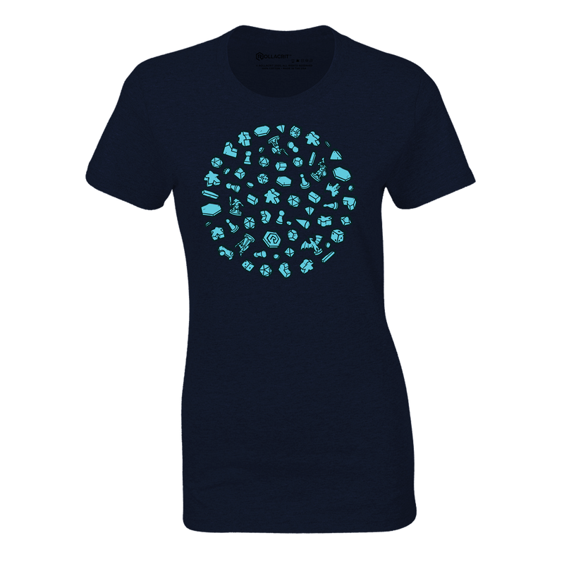 Circle of Crit Fitted T-shirt | Rollacrit