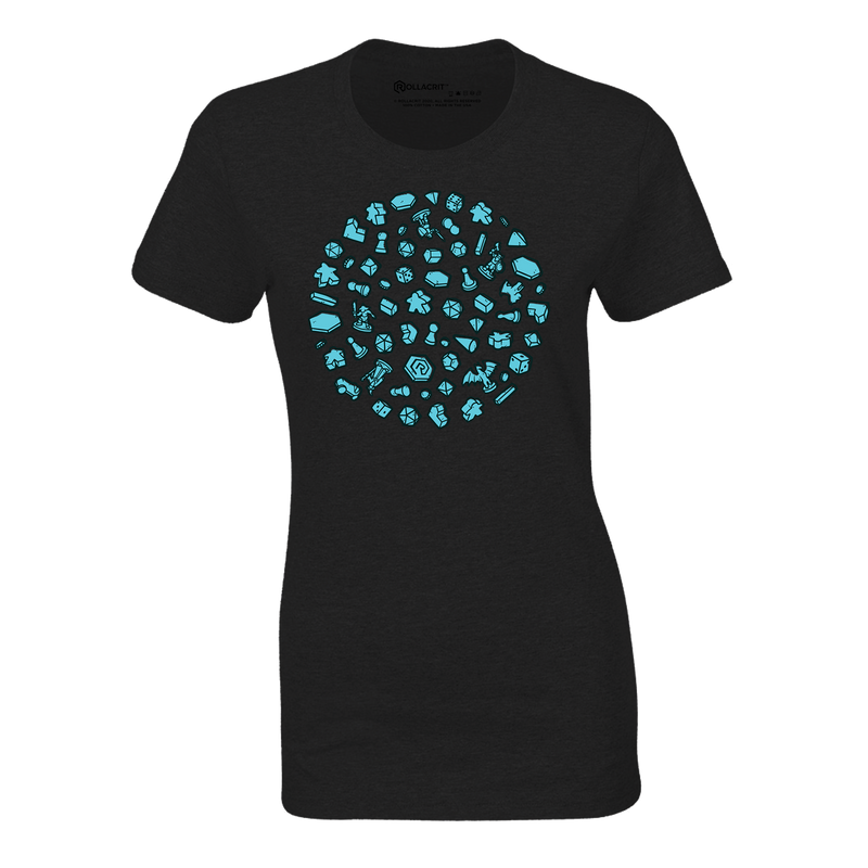 Circle of Crit Fitted T-shirt | Rollacrit
