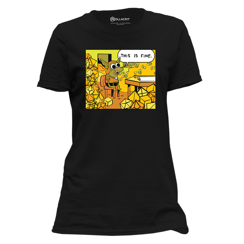 This is Fine Dice Goblin Femme T-Shirt | Rollacrit