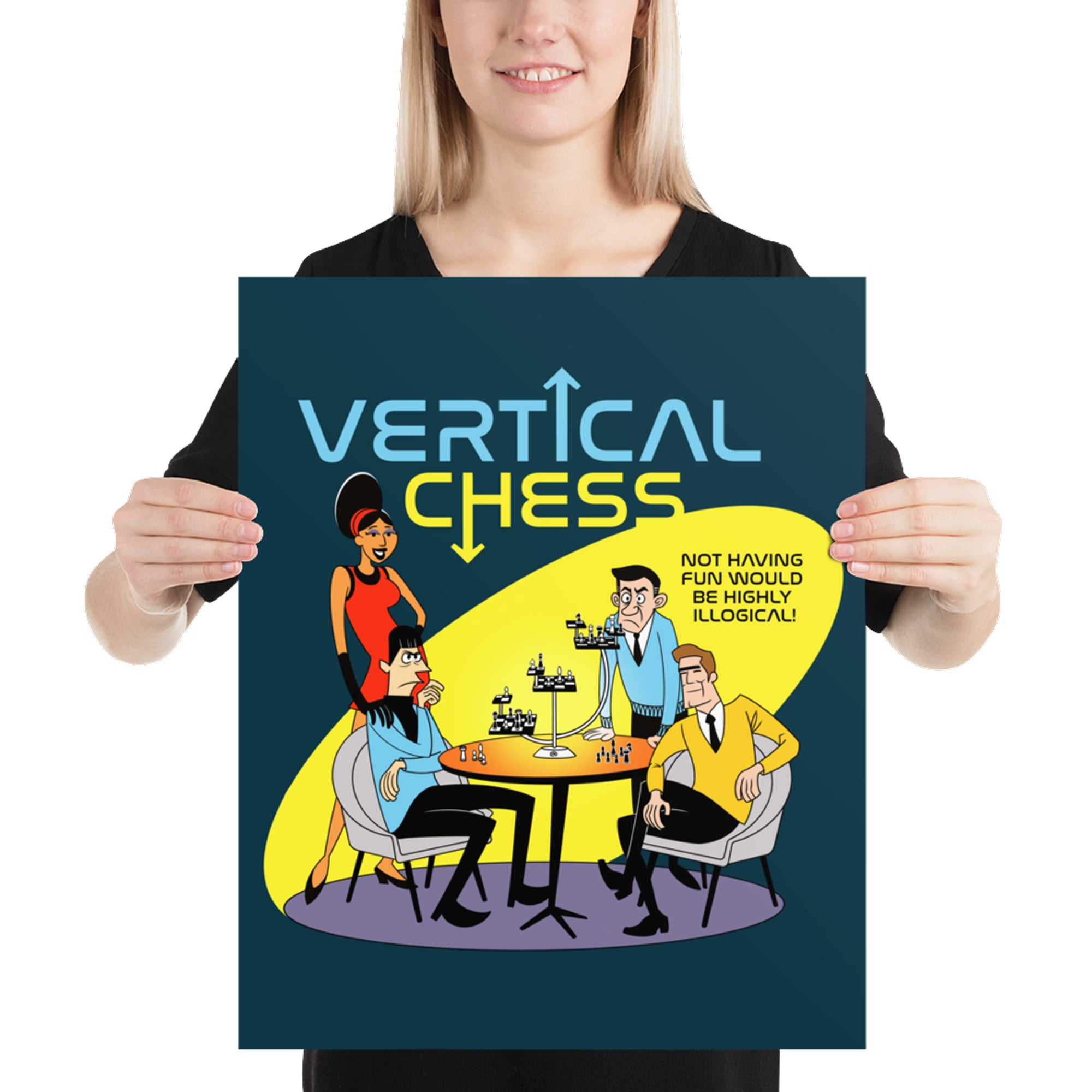 Vertical Chess Poster