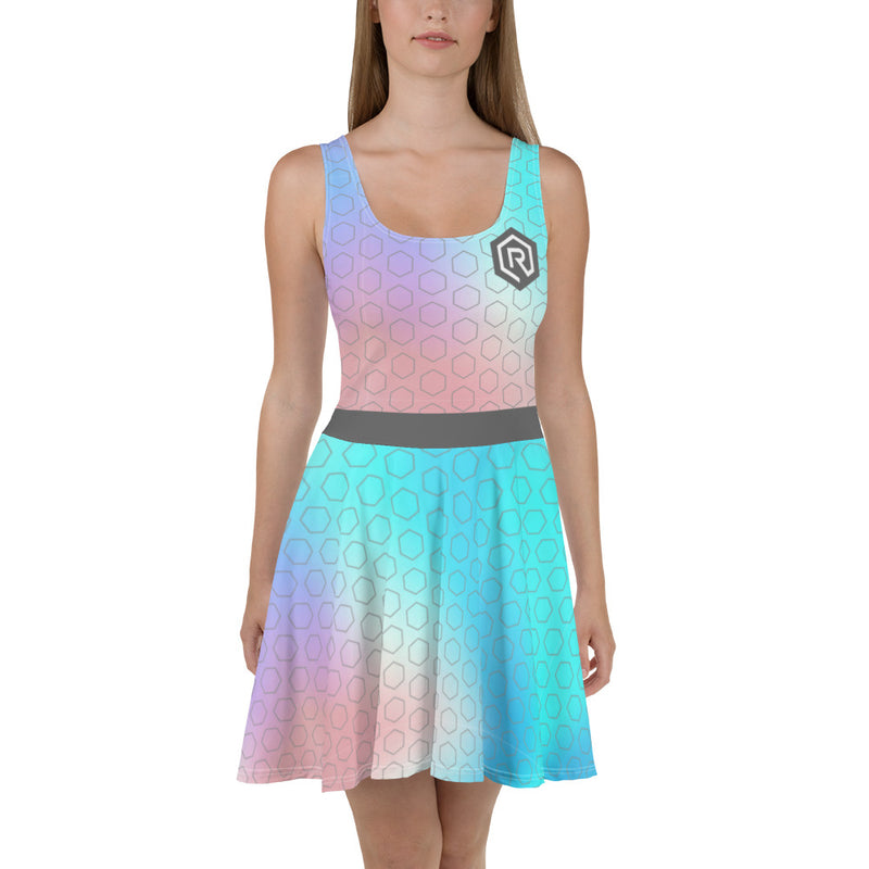 Rollacrit Hex Rainbow Skater Dress | Rollacrit