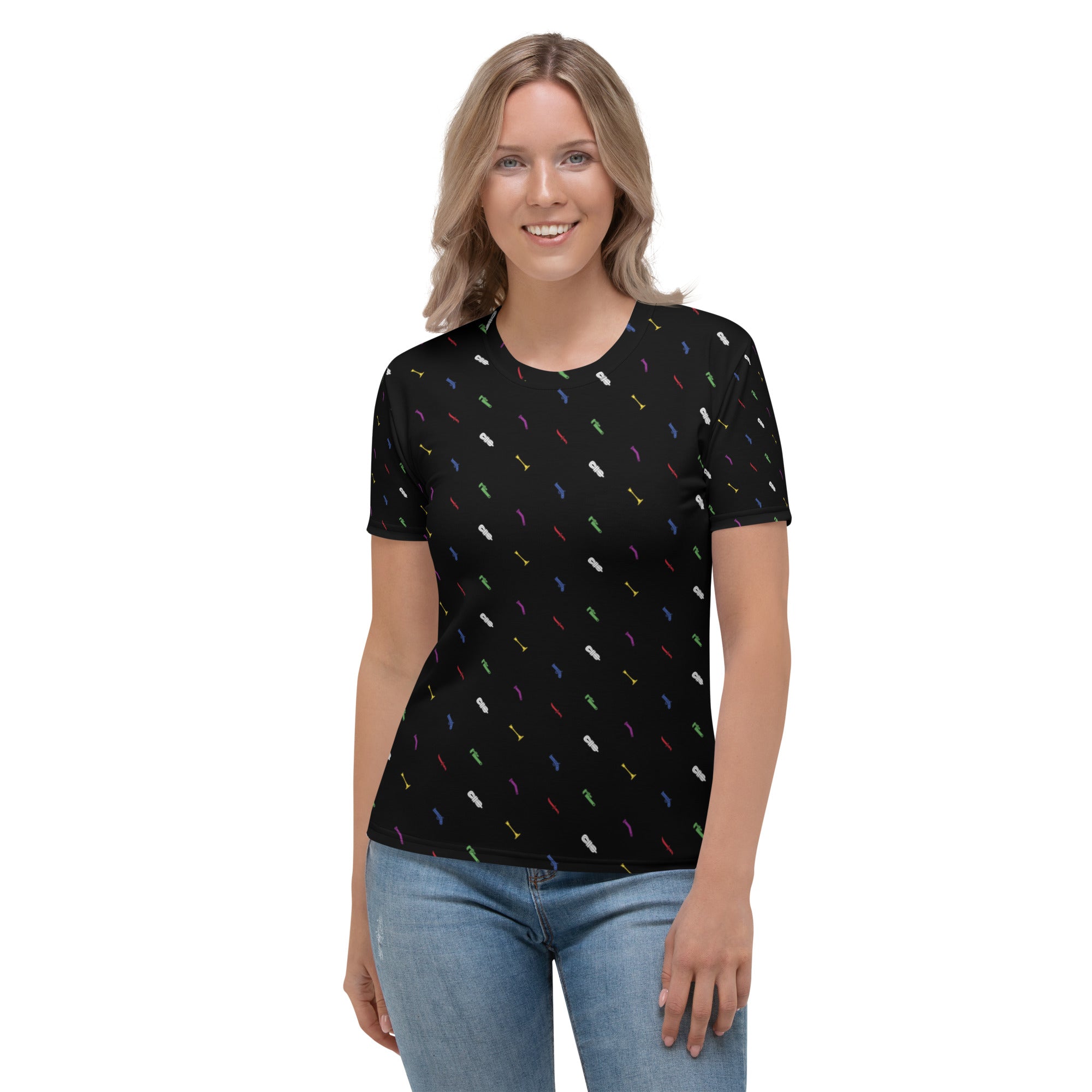 Get a Hint All Over Print Femme T-Shirt | Rollacrit