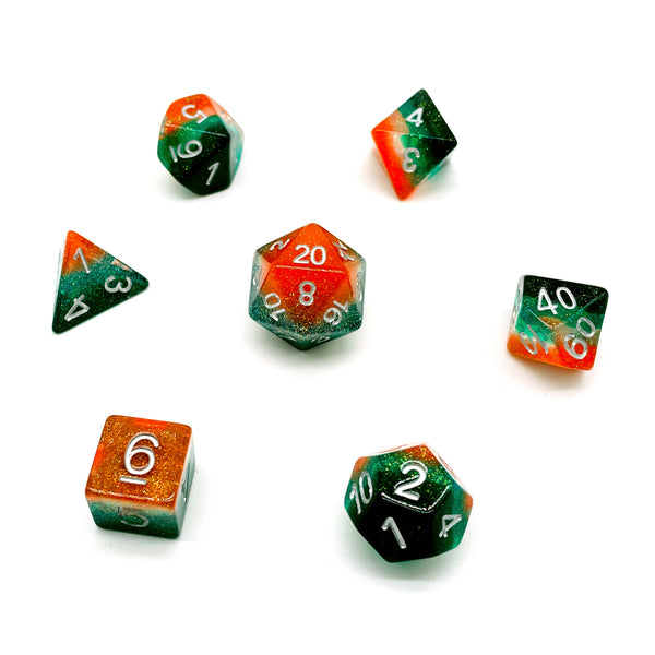 Luck of the Irish Strata Glitter 7pc Dice Set | Rollacrit