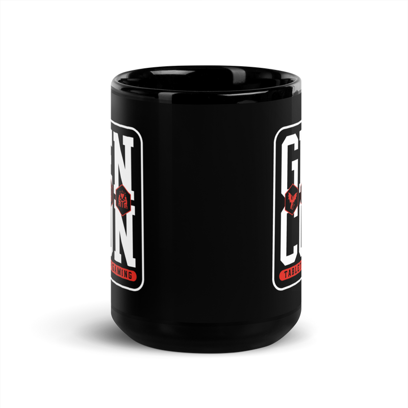 Gen Con Icons Black Glossy Mug | Rollacrit