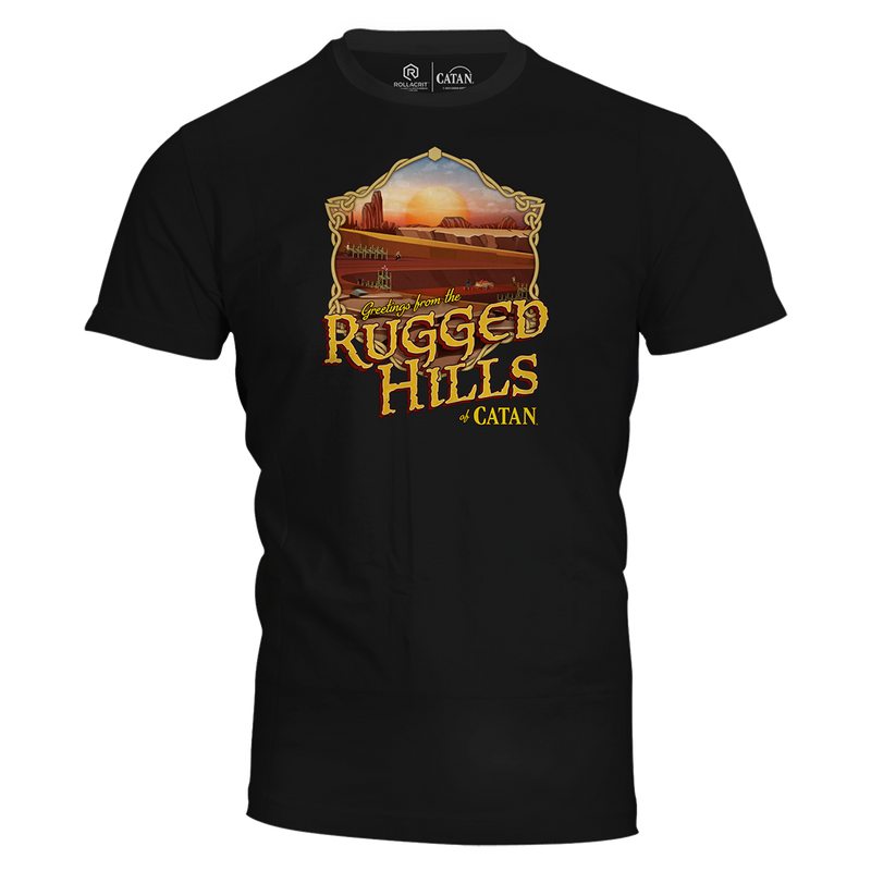 Greetings from Catan: Rugged Hills T-Shirt | Rollacrit