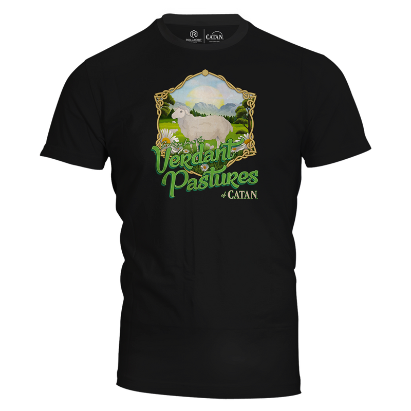 Greetings from Catan: Verdant Pastures T-Shirt | Rollacrit