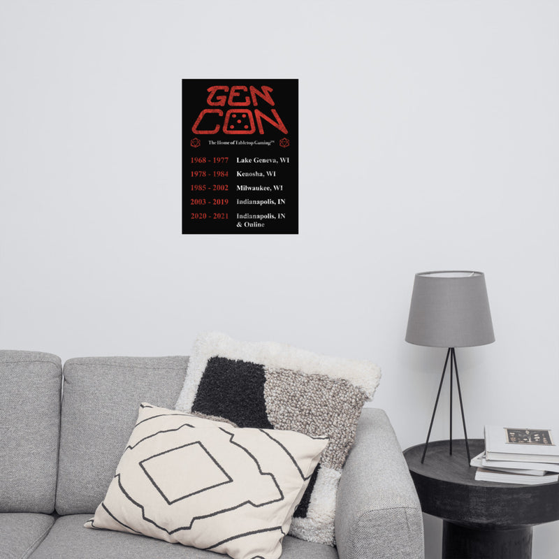 2021 Gen Con Tour Poster | Rollacrit