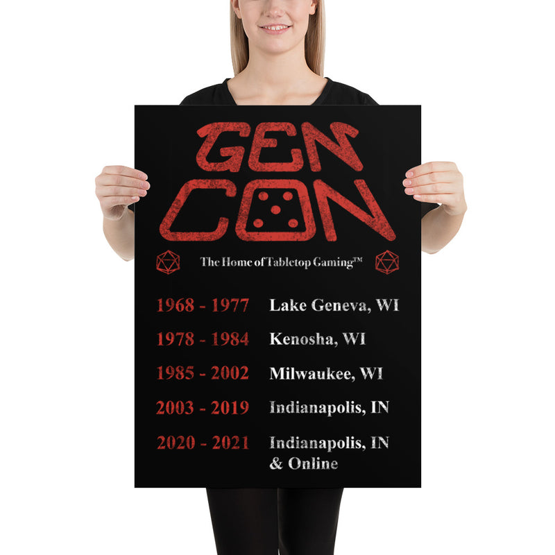 2021 Gen Con Tour Poster | Rollacrit