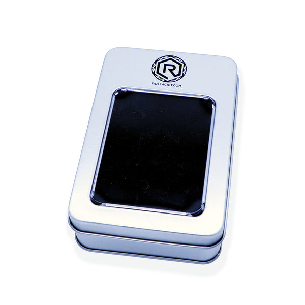 Silver Rollacrit Windowed Dice Tin | Rollacrit
