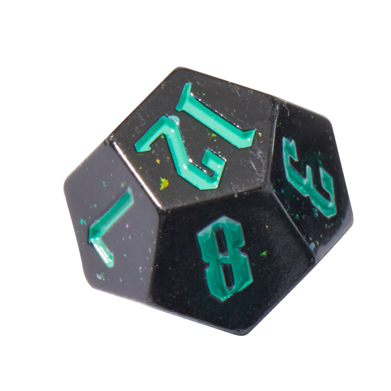 Laser Tag Holographic Sharp Edge Resin 7pc Dice Set | Rollacrit