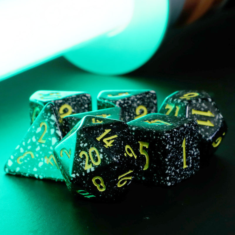 A Long Time Ago Resin 7pc Dice Set | Rollacrit